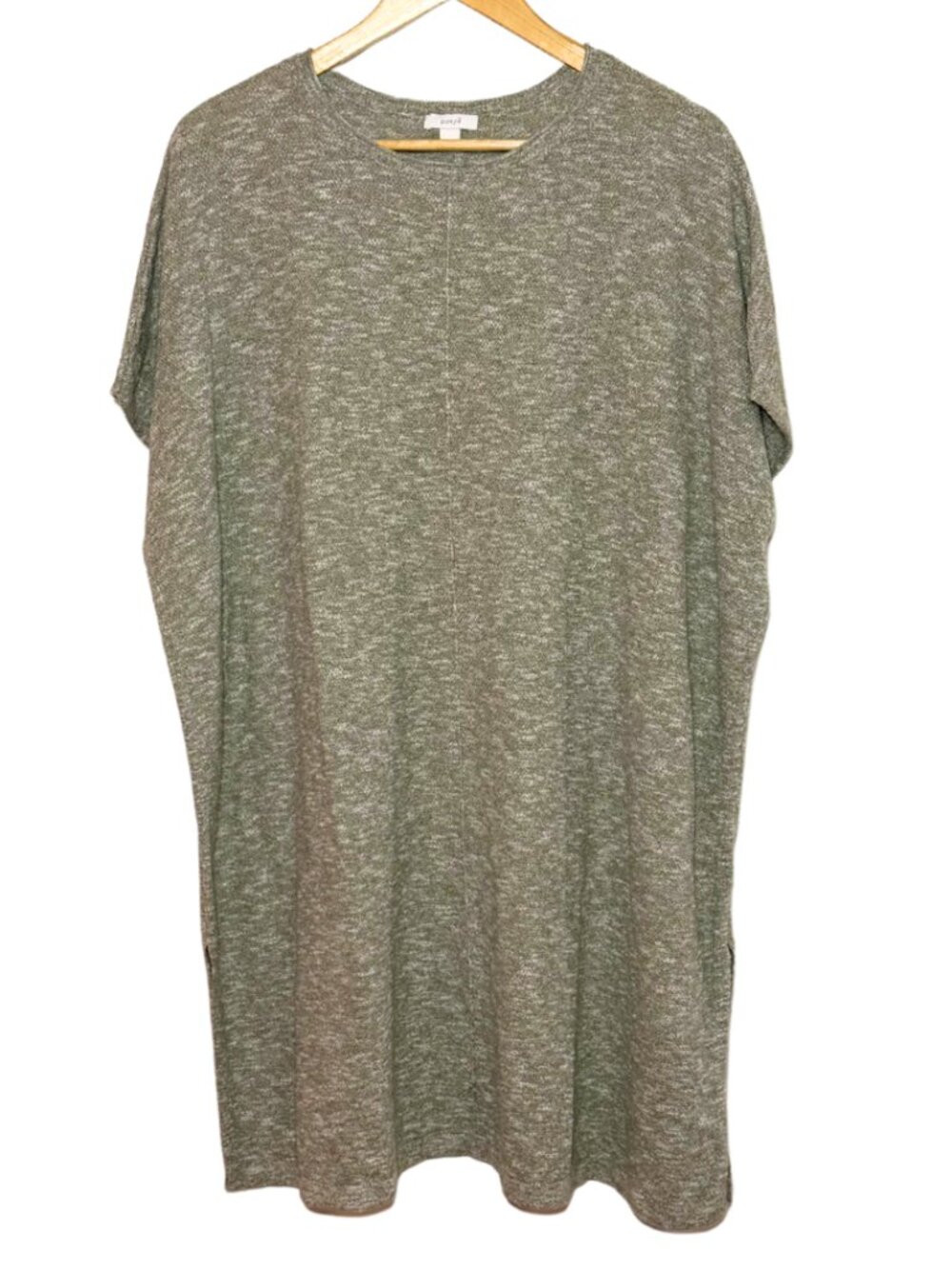 J.Jill Pure Jill Cotton Blend Tunic Shirt Dress Taupe XL